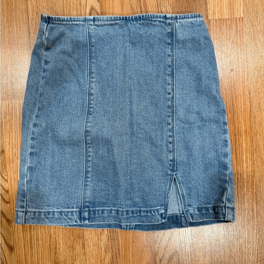 PacSun Blue Mini Pencil Skirt with Slit